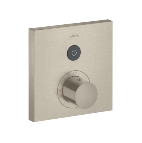 AXOR-HG-AXOR-ShowerSelect-Thermostat-Unterputz-eckig-fuer-1-Verbraucher-Brushed-Nickel-36714820 gallery number 1